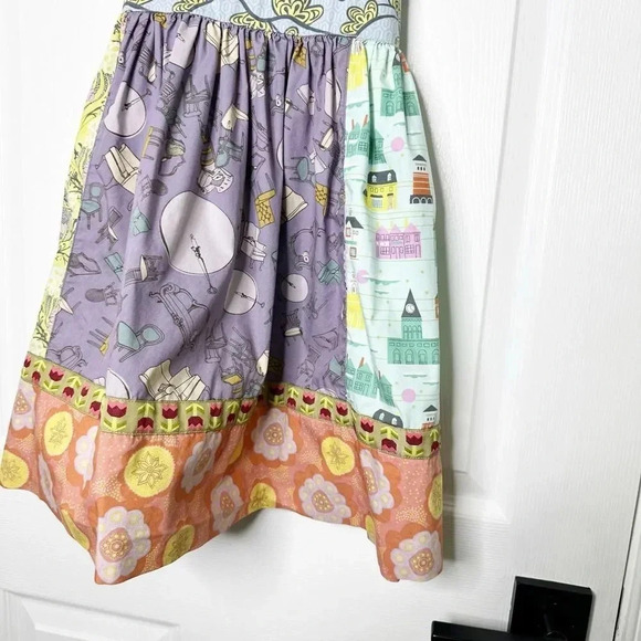 MATILDA JANE Girls Size 6 Character Counts Broadway Knot Dress Patchwork - Picture 5 of 12